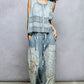 Denim Blue Tank Button Up