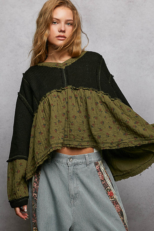 Black & Green Sweater