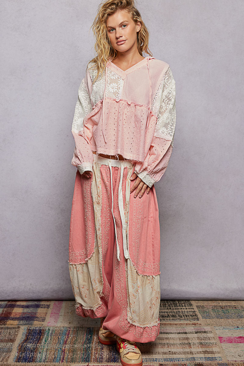 Baby Pink Ruffle Hoodie