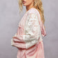 Baby Pink Ruffle Hoodie