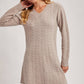 Mushroom Cabel Sweater Dress