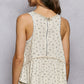 Cream Floral Tank