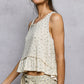 Cream Floral Tank