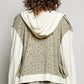 Sage Floral Knit Zip-up