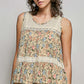 Floral Crinkle Tank
