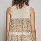 Floral Crinkle Tank