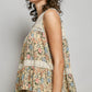 Floral Crinkle Tank