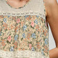 Floral Crinkle Tank