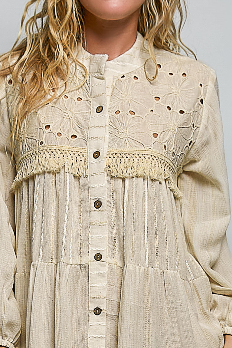 Natural Woven Tunic