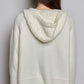Cream Hoodie Cardigan