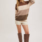Mocha Colorblock Sweater