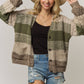 Olive Bubble Knit Cardigan