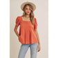 Cayenne Pleated Blouse