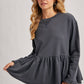 Ash Peplum Sweatshirt