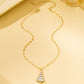 Christmas Tree Baguette Crystal Necklace | 80N93293: GOLD
