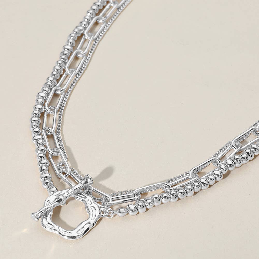 Silver Toggle Necklace