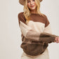 Mocha Colorblock Sweater