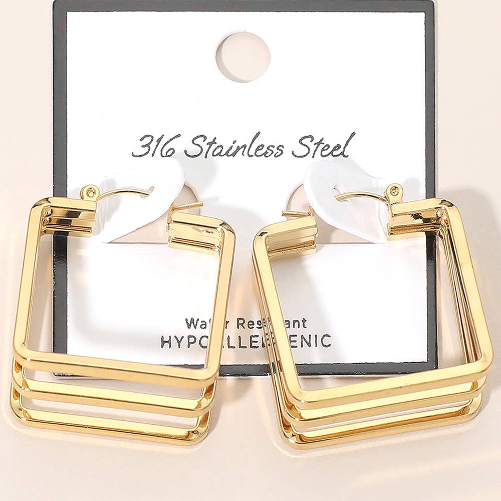 Square Hoop Earrings