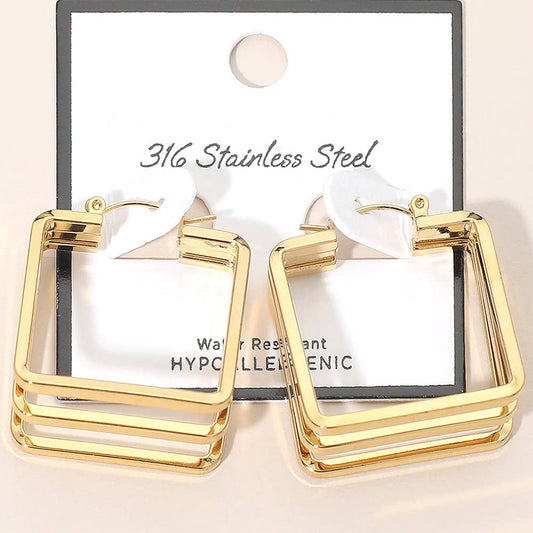 Square Hoop Earrings