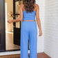 LAS Ribbed Tank Top and Sweatpants Set (S-XL): Yellow / Missy / XL