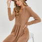 Soft Mocha Mini Dress