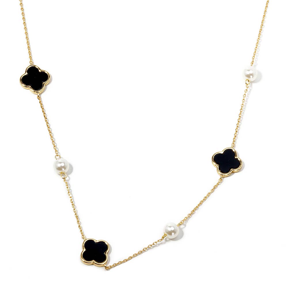 Mother of Pearl Necklace: Gold Pink
