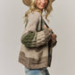 Olive Bubble Knit Cardigan