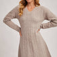 Mushroom Cabel Sweater Dress