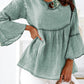 Green Crinkle Blouse