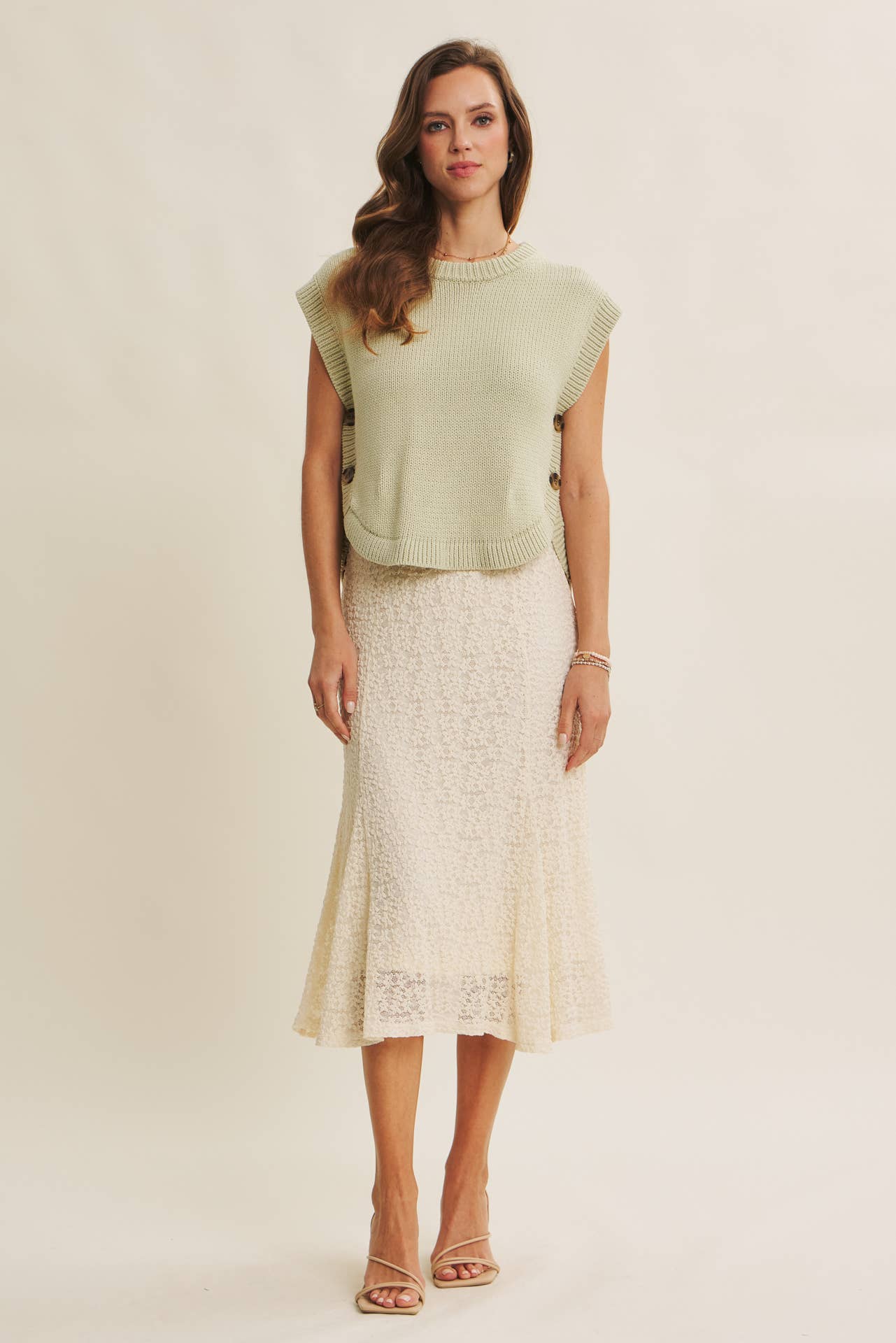 Green Tea Sweater Top