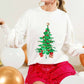 Christmas Tree Sequin Accent Knitted Sweater VT81484G: PINK / L