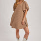 Latte Puff Striped Dress