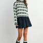 Fall Check Turtleneck Sweater - BMW7532: TAUPE MULTI / M