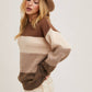 Mocha Colorblock Sweater