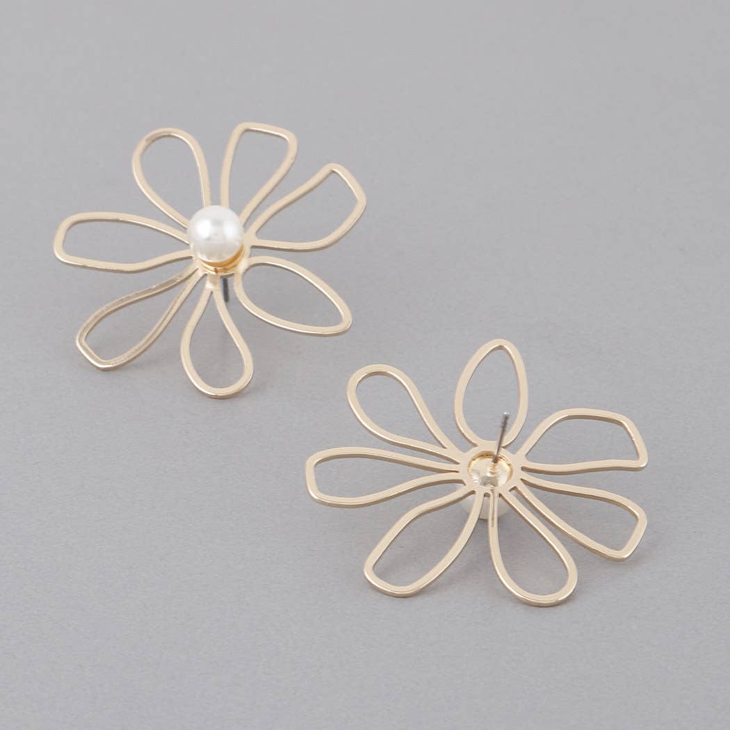 Delicate Flower Bead Earrings: GCR