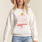 LESW3436- X-MAS TREE ACCENT SWEATER: IVORY / S-M-L(2-2-2)