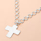 Hammered Cross Necklace