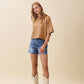 Camel Short Sleeve Sweater