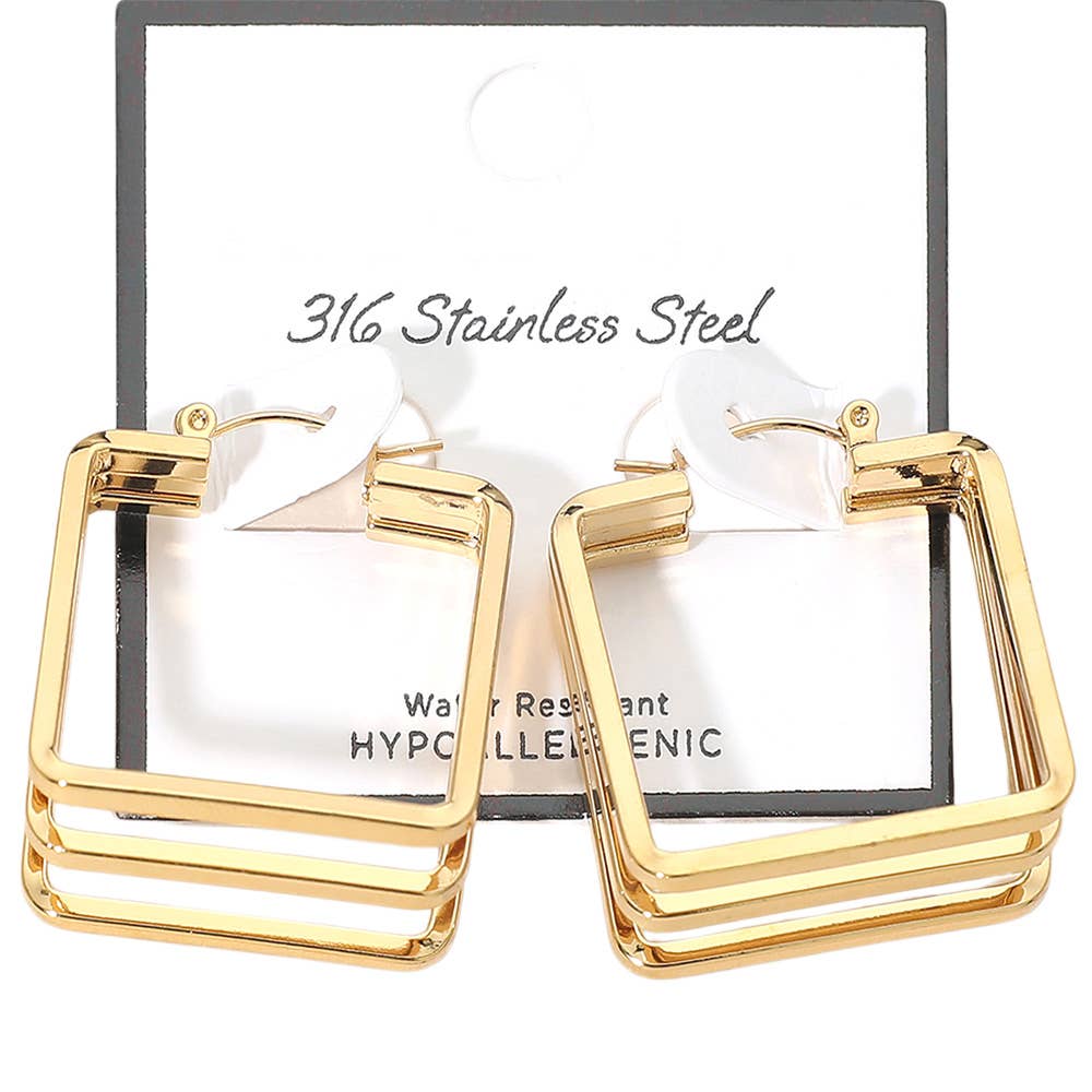 Square Hoop Earrings
