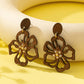 Wooden Floral Earrings