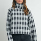 Fall Check Turtleneck Sweater - BMW7532: TAUPE MULTI / L