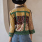 Earthy Boho Button Down Cropped Shirt (New Color): Chestnut / REGULAR (S-M-L-XL 1-2-2-1)