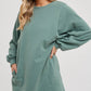 Fern Green French Terry Mini Dress