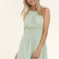 Sage Halter Dress