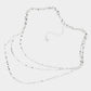 Silver Triple Layered Necklace