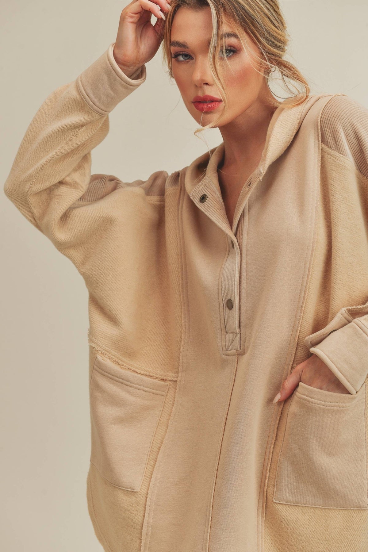 545AK Dove Pullover 5: Oat / L / Outerwear