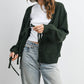 Knot Front Long Sleeve V-Neck Cardigan - BMC7914: TAUPE / M