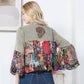Basil Patchwork Cropped Shrug