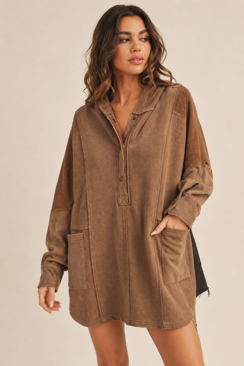 545AK Dove Pullover 5: Oat / S / Outerwear
