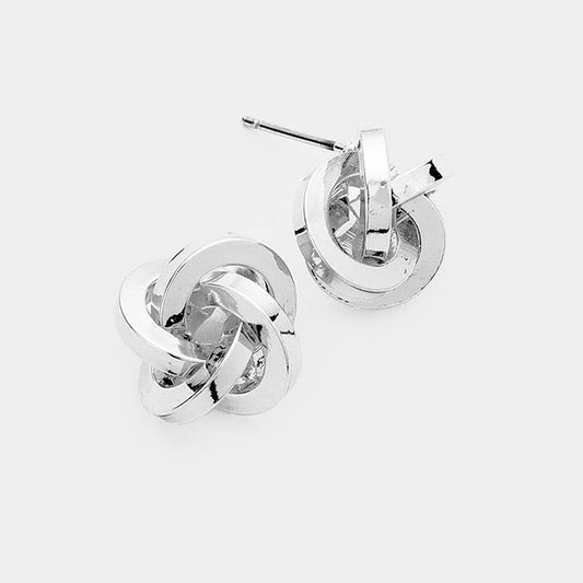 Metal Knot Earrings